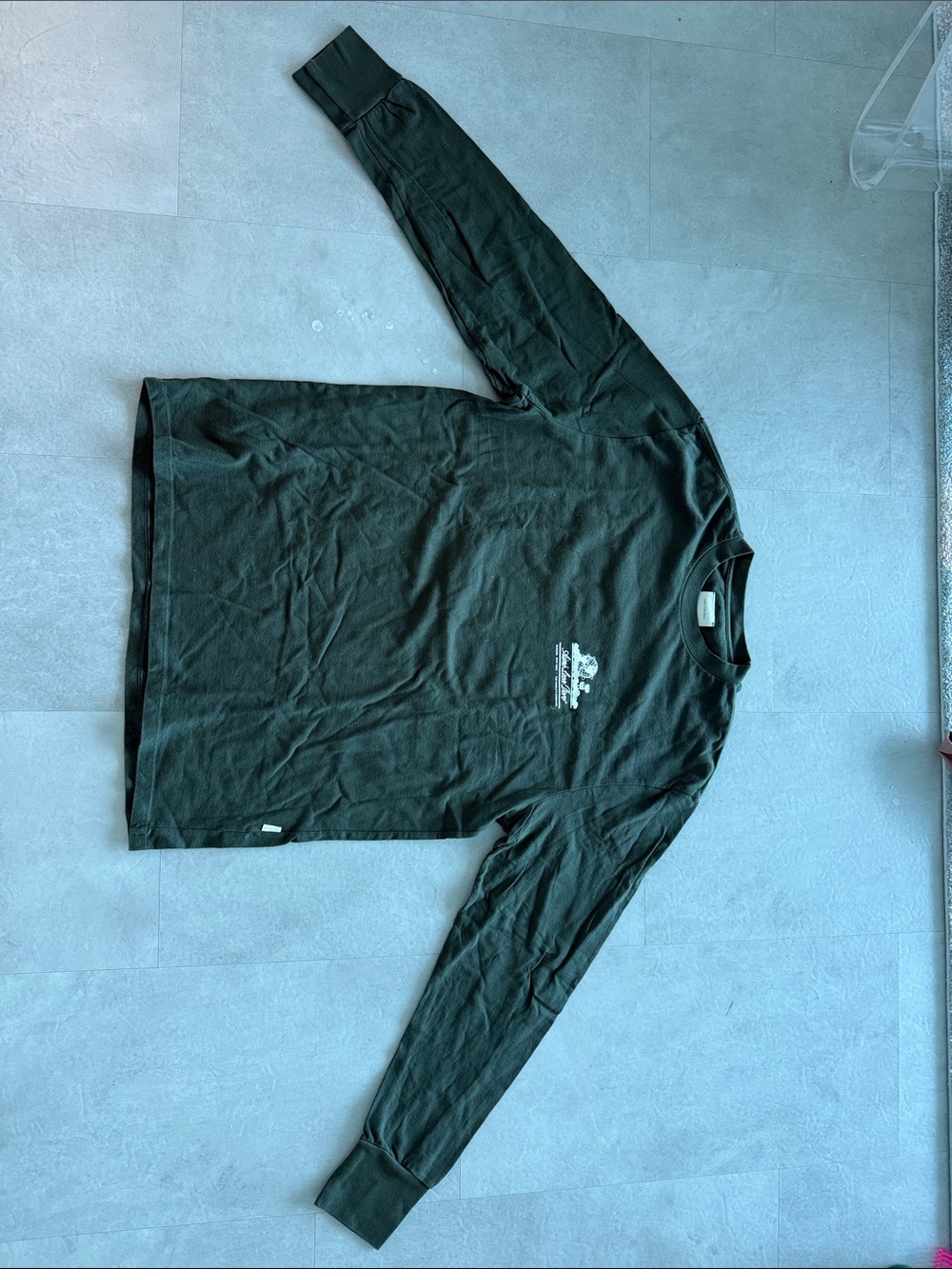 Aime Leon Dore Dark Green Long Sleeve Crewneck Tee